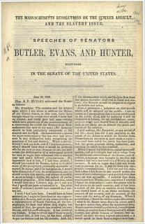 The Massachusetts Resolutions on the Sumner Assault, and the Slavery Issue