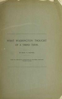 What Washington Thought of a Third Term