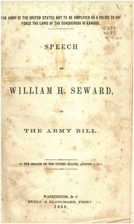 Speech of William H. Seward on the Army Bill