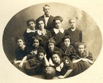 1909-1910 Women's Basketball Team by Cedarville College