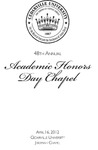 48th Annual Academic Honors Day Chapel by Cedarville University