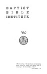 1950 Commencement Program by Baptist Bible Institute of Cleveland