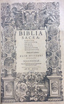 Biblia Sacrae by Elias Hutter