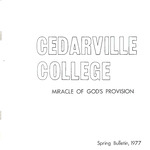 Cedarville College Bulletin, Spring 1977 by Cedarville College