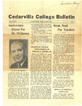 Cedarville College Bulletin, March 1944 by Cedarville College