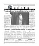 Cedars, October 19, 2001 by Cedarville University