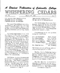 Whispering Cedars, March 29, 1963