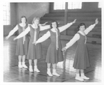 1955-1956 Cheerleaders by Cedarville University