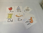 Large alphabet flashcards for kindergarten by Cedarville University