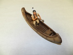 Canoe with figure [model] by Cedarville University