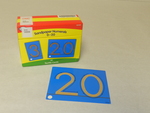 Sandpaper numerals 0-20 by Cedarville University