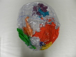 Inflatable labeling globe by Cedarville University