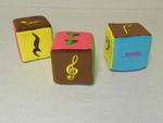 Music symbol cubes by Cedarville University