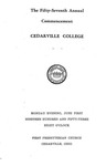 1953 Commencement Program