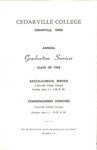 1956 Commencement Program