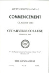 1964 Commencement Program