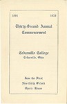 1928 Commencement Program