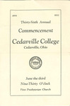 1932 Commencement Program