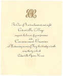 1908 Commencement Invitation