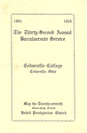 1928 Baccalaureate Service