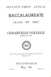 1967 Baccalaureate Service