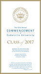2017 Commencement Program
