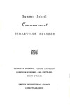 1951 Summer School Commencement Program