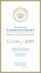 2019 Commencement Program by Cedarville University