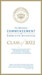 2022 Commencement Program by Cedarville University