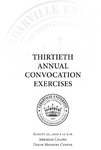 Thirtieth Annual Convocation Exercises by Cedarville University