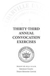 Thirty-third Annual Convocation Exercises by Cedarville University
