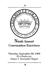 Ninth Annual Convocation Exercises