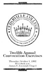 Twelfth Annual Convocation Exercises by Cedarville College