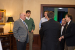 Charles Murray with Students and Faculty by Cedarville University