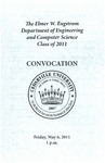 The Department of Engineering and Computer Science Class of 2011 Convocation Program by Cedarville University