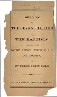 Sermon on the Seven Pillars of the Baptists