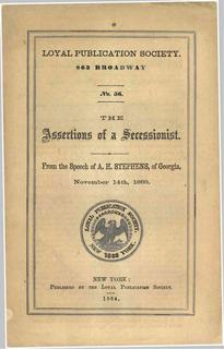 The Assertions of a Secessionist
