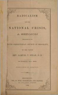 Radicalism and the National Crisis