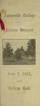 1912 Alumni Banquet Program by Cedarville College