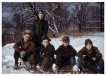 Unidentified Group of Boys in the Snow by Cedarville University