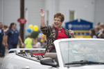 Jan Conway in the Homecoming Parade by Cedarville University