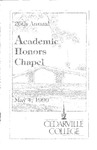 26th Annual Academic Honors Day Chapel