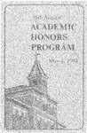 20th Annual Academic Honors Program