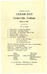 1912 Cedar Day Program
