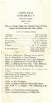1914 Cedar Day Program