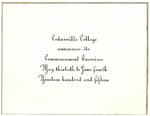 1915 Commencement Invitation by Cedarville College