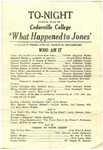 "What Happened to Jones" Program by Cedarville College