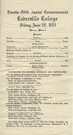 1921 Commencement Program by Cedarville College