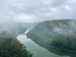 Misty River in Appalachia by Andrew T. Swift