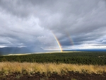 Rainbow over Observation Mesa